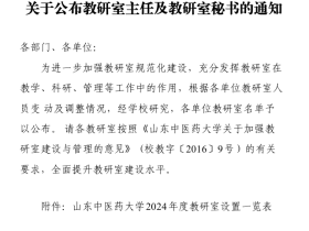 山东中医药大学科学技术史教研室正式成立